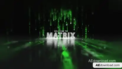 Matrix Opener Titles template preview