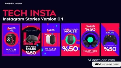 Insta Stories 2 Product Promo template preview
