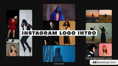 Instagram Logo Intro Openers template preview
