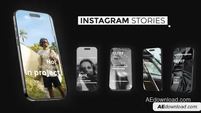Instagram Stories Video Displays template preview