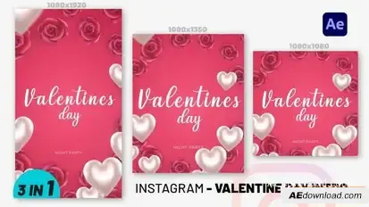 Instagram Valentines Day Intro Openers template preview
