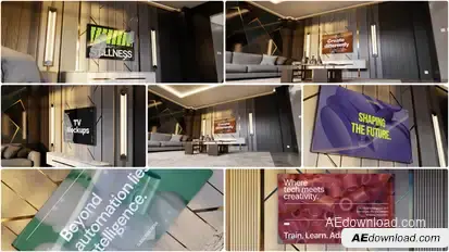 Interior Room TV Mockups Product Promo template preview