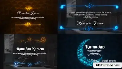 Islamic Ramadan Titles - Lower Thirds Ramadan Free Templates template preview