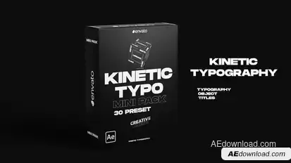 Kinetic Typography Mini Pack Titles template preview