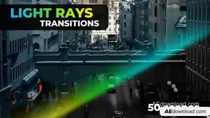 Light Rays Transitions Elements template preview