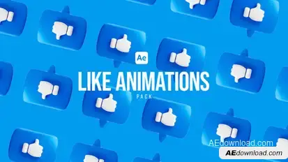 Like Animations Pack Elements template preview