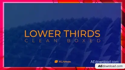 Lower Thirds | Clean Boxed Titles template preview
