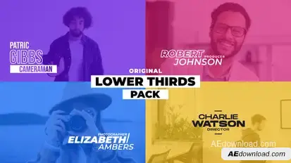 Lower Thirds Pack / AE Elements template preview