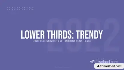 Lower Thirds: Trendy Elements template preview