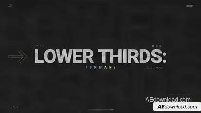 Lower Thirds: Urban Elements template preview