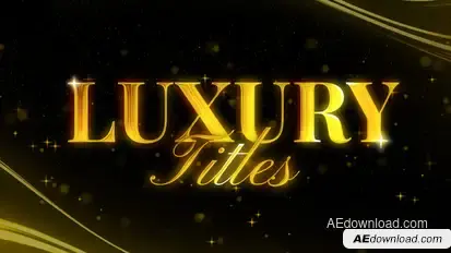 Luxury Titles Titles template preview