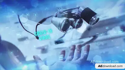 Medical High-Tech Slideshow Video Displays template preview