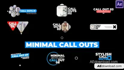 Minimal Call Outs Titles template preview