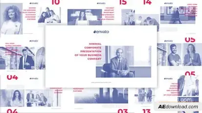 Minimal Corporate Presentation Openers template preview