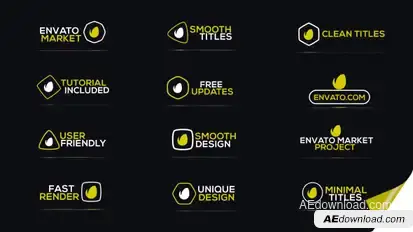 Minimal Logo Titles Titles template preview