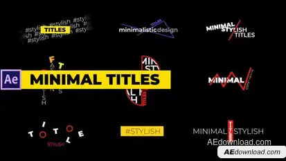Minimal Titles Titles template preview