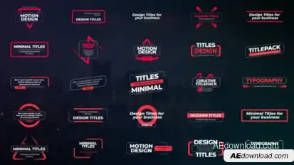 Minimal Titles Titles template preview