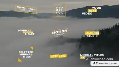 Minimal Titles | After Effects Titles template preview