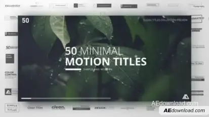 Minimal Titles Collection Titles template preview