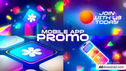 Mobile App Promo - Retro Style Product Promo template preview