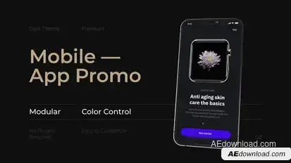 Mobile Minimal App Promo Product Promo template preview