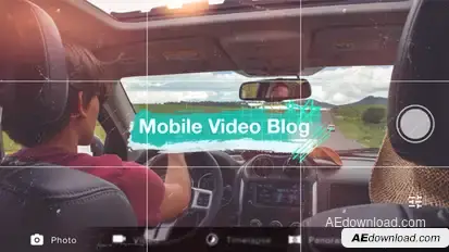 Mobile Video Blog Video Displays template preview