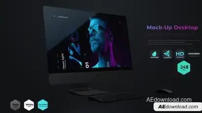 Mock-Up Desktop // Website Presentation Product Promo template preview