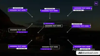 Modern Call Out After Effects Titles template preview