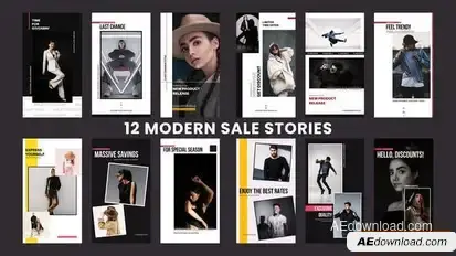 Modern Sale Stories Openers template preview