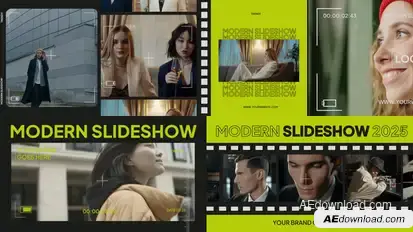 Modern Slideshow Video Displays template preview