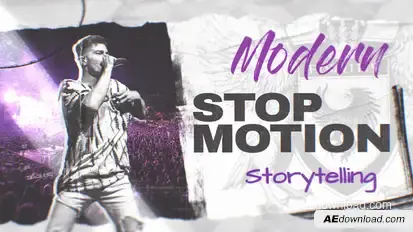 Modern Stop Motion Storytelling broadcast-packages template preview