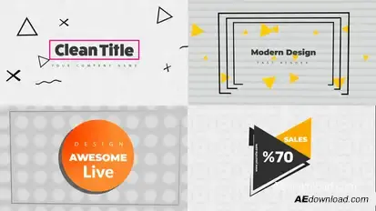 Modern Titles Titles template preview