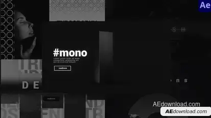 Monochrome Unique Typography Titles template preview