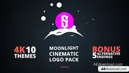 Moonlight Cinematic Logo Pack Logo Stings template preview