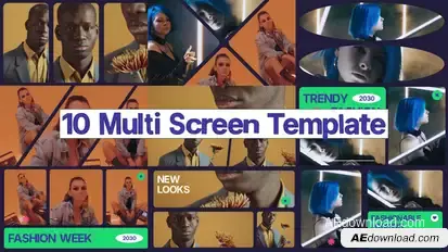Multi Screen Frames Openers template preview