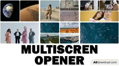Multiscreen Slideshow | Split Screen V1 Openers template preview