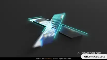 Neon Logo Reveal Logo Stings template preview