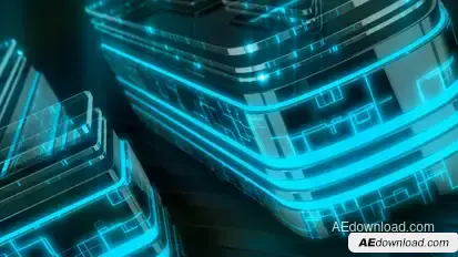 Neon Techno Logo_v2 Logo Stings template preview