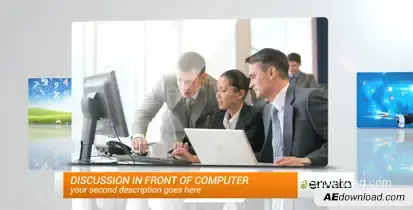 New Corporate Presentation Video Displays template preview