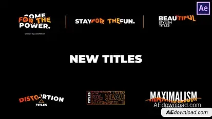 New Titles Titles template preview