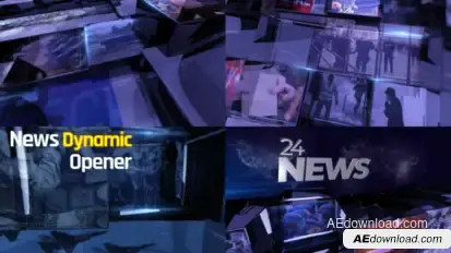 News Dynamic Opener broadcast-packages template preview