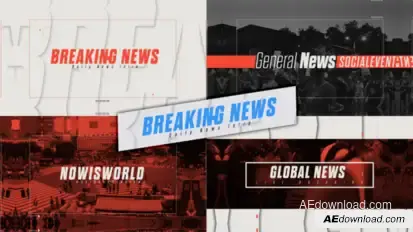 News Intro broadcast-packages template preview