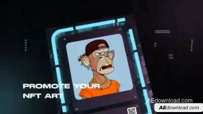 NFT Promo Video Displays template preview