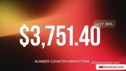 Number Counter Animations Infographics template preview