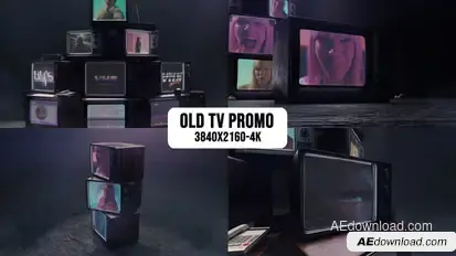 Old TV Opener Product Promo template preview