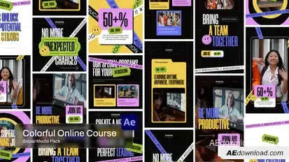 Online Course broadcast-packages template preview