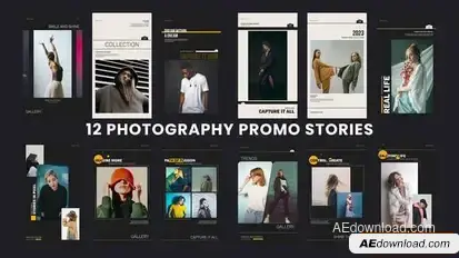 Photography Promo Stories Openers template preview