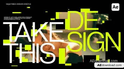 Pixel Posters For After Effects Video Displays template preview