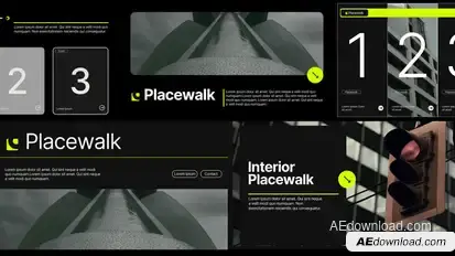 Placewalk After Effects Template Video Displays template preview