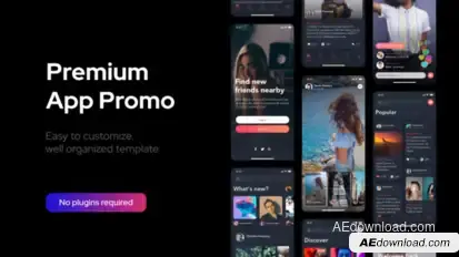 Premium Clean App Promo Product Promo template preview
